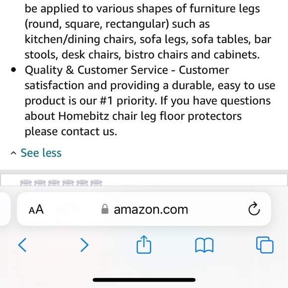 16 Furniture Chair Leg Floor Protectors Sliders + 2 Self-Adhesive Felt Sheets - Picture 13 of 15